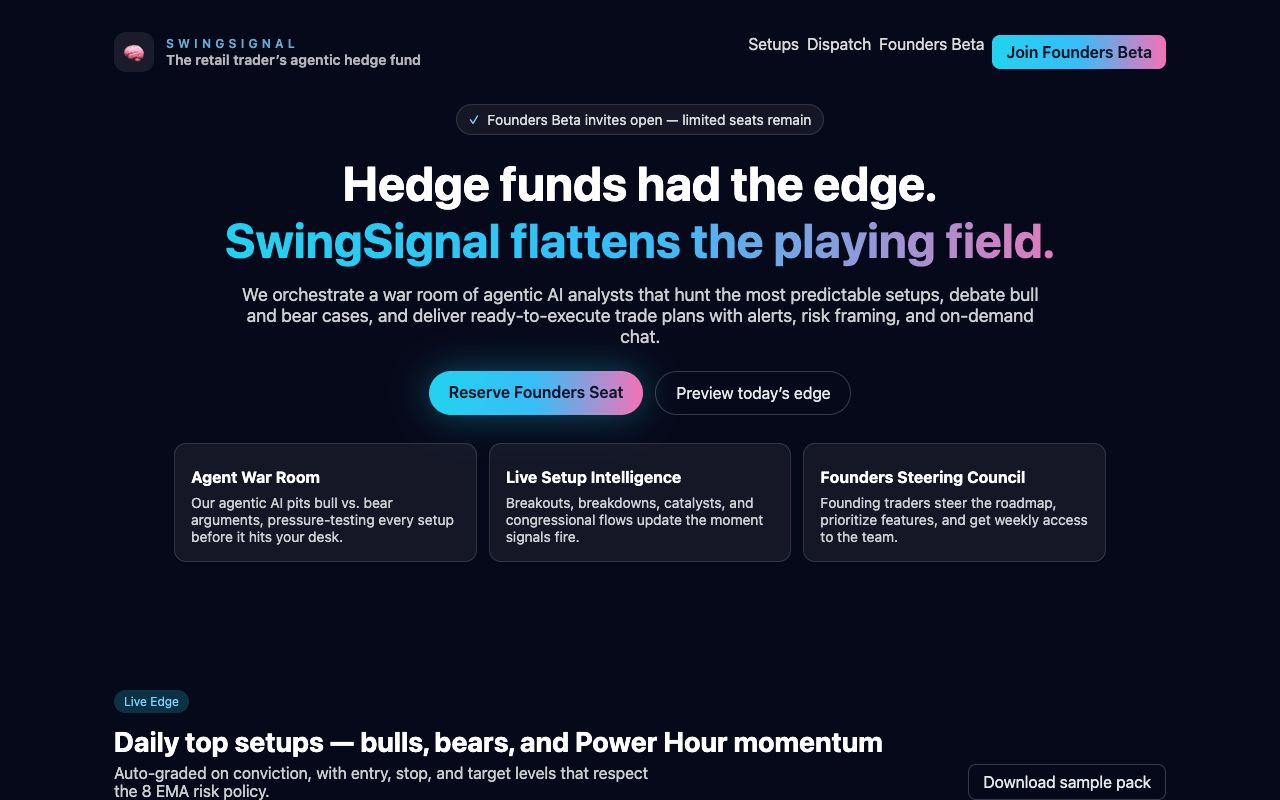 Preview of swingsignal.ai